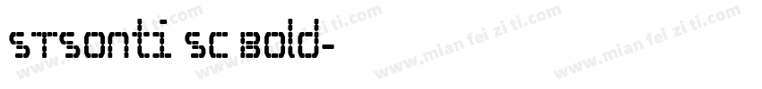 STsonti SC Bold字体转换